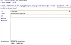Class Email Tool