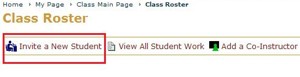 Invite a New Student Link