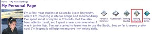 Writing Activities Link on Your Writing Page