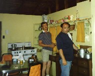 early morning (note the whiskey bottle on the top shelf)
